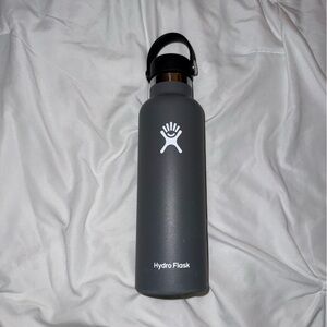 Gray hydro flask water bottle